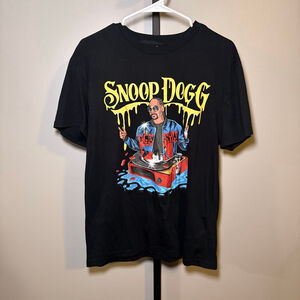 Men's Snoop Dogg Black Graphic Short Sleeve Tee M